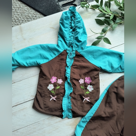 Cradle Togs Toddler Girls Vintage Jogger Outfit Pants Jacket Size 24 Months - Picture 2 of 7